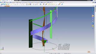 Lépure descalier hélicoïdal suite TopSolidSteel  Démonstration [upl. by Gilus]