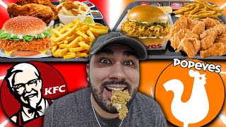 KFC vs POPEYES Duelo Del MEJOR Pollo [upl. by Anirbac757]