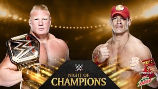 John Cena vs Brock Lesnar  Night of Champions  WWE 2K14 Simulation [upl. by Buyse]