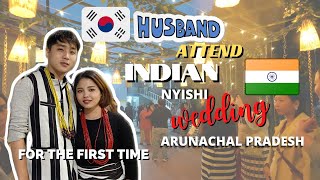 KOREAN ATTENDING INDIAN WEDDING  KOREAN INDIAN COUPLE VLOG [upl. by Ohce]