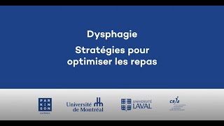 Dysphagie Stratégies pour optimiser les repas [upl. by Esinehs]