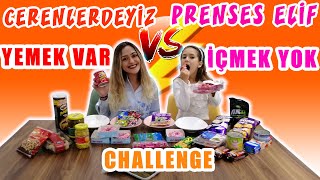 PRENSES ELİFLE YEMEK VAR İÇMEK YOK CHALLENGEwYeme Rekortmeni [upl. by Aikym]