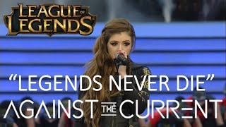 Against The Current  Legends Never Die Live at League of Legends Worlds 2017 Finals [upl. by Annaej23]