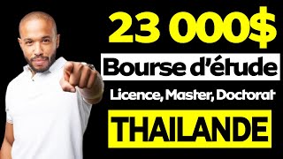 Bourse détude supérieure en thailande pour etudiant étranger Entièrement financé [upl. by Amsirhc]