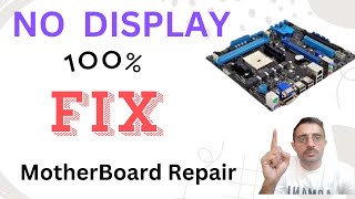 Mother Board No Display Problem  Motherboard Repair No Display  How To Repair Desktop Motherboard [upl. by Dadirac586]