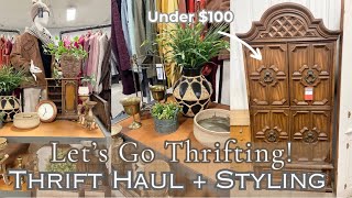 THRIFT WITH ME 2024THRIFTED HOME DECOR HAUL  HOW TO STYLE THRIFTED HOME DECORTHRIFT STORE FINDS [upl. by Dov]