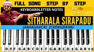 Sitharala Sirapadu song keyboard notes  piano notes  full song notes  ALA vaikuntapuram lo [upl. by Hras747]