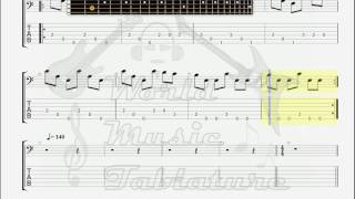 Dark Tranquility Lethe BASS GUITAR TAB [upl. by Chari]