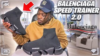 BALENCIAGA SPEED TRAINER 20  UNBOXING REVIEW amp ON FEET [upl. by Banyaz105]