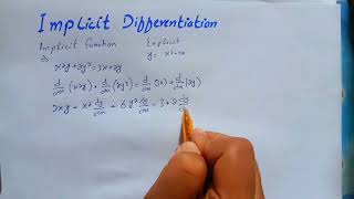 Implicit Differentiation  Implicit Differentiation dydx  Implicit Differentiation Class 12 [upl. by Gruber]