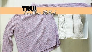 Trui vouwen TUTORIAL  Marie Kondo  KonMari methode [upl. by Dnartreb294]