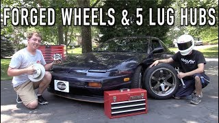 The 240SX Gets Forged Wheels amp a 5Lug Conversion [upl. by Domella]