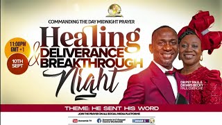 HEALING AND DELIVERANCE BREAKTHROUGH NIGHT PROPHETIC PRAYERS AND DECLARATION AT COMMANDING THE DAY [upl. by Helaina]