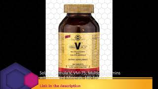 Solgar Formula V VM75 Multiple Vitamins with Chelated Minerals 180 Tablets [upl. by Cassy]