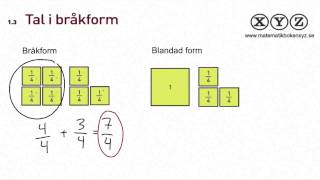 X 13 Tal i bråkform [upl. by Eleazar]