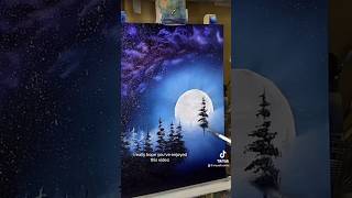 How You Can Paint a Beautiful Moon Scene Painting using Oil Paints [upl. by Naziaf]