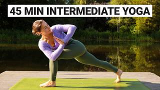 45 Min Intermediate Yoga Flow to Improve Strength amp Flexibility [upl. by Davey745]