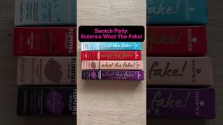 Swatch Party Essence What The Fake Andy ML essence whatthefake plumpinggloss shorts [upl. by Yelrihs220]