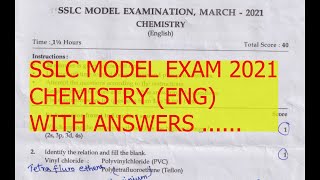 SSLC  CHEMISTRY ENG  MODEL EXAM 2021 QUESTION PAPER WITH ANSWERS  KERALA CLASS 10 [upl. by Acisse]