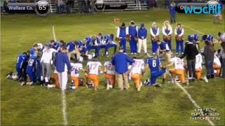 HIgh School Football Player Dies On Field After Scoring Touch Down [upl. by Leahpar]