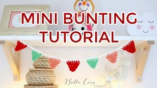 CROCHET EASY MINI BUNTING  Bella Coco Crochet [upl. by Virgin573]