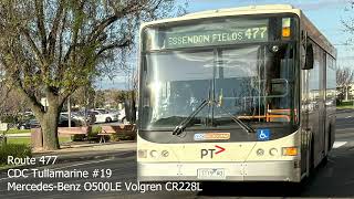 CDC Tullamarine 19 Mercedes O500LE Volgren CR228L [upl. by Kellen]