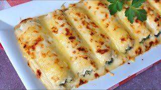 Canelones de pollo y espinacas rápidos con muchos TRUCOS [upl. by Joelle]