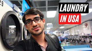 My First Time Doing Laundry at Laundromat in USA  New York US [upl. by Armand]