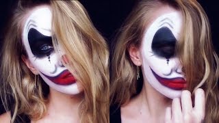 Evil Clown  Halloween Makeup [upl. by Oreves262]