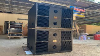 TEST WBOX Single 18 inch Professional Subwoofer Box [upl. by Nelhsa]