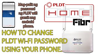 How to change PLDT Wifi password using phone Version 2 [upl. by Attelliw]