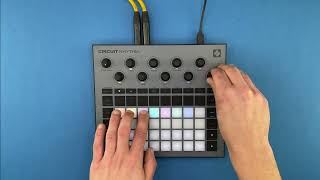 Novation Circuit Rhythm  TechnoHouse Jam No Talking [upl. by Akamaozu]