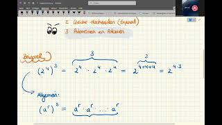 Kl 9 I4 ES Potenzieren von Potenzen [upl. by Erlandson]