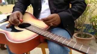 Jeena Jeena By Shyamal Chowdhury  Badlapur  On Acoustic Hawaiian Guitar [upl. by Alekal]