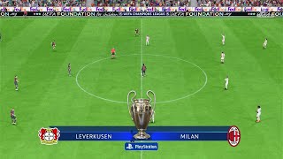 Bayer Leverkusen vs AC Milan UEFA Champions League 2024 [upl. by Luke]