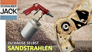 Zu Hause selber Sandstrahlen und Rost entfernen [upl. by Ardried]