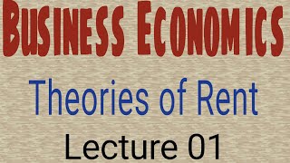 Business EconomicsTheories of RentBcom1styearRicardian theory of RentCommerce RoomPriyaDhamija [upl. by Annalise]