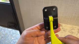 Coleman Lantern LT 17b Door Holder Replacement “L” Latch Install [upl. by Inoj740]