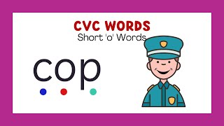 CVC Words with Phonics  Short o  Reading for Kids  phonicsreading [upl. by Shayna]