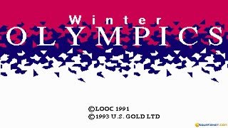 Winter Olympics Lillehammer 94 gameplay PC Game 1993 [upl. by Enelez]