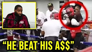 ADRIEN BRONER quotGervonta Davis Fckd up Devin Haneyquot Sparring Reaction [upl. by Helaina]