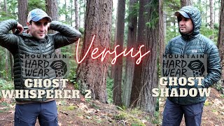 Ghost Whisperer 2 Vs Ghost Shadow  Mountain Hardware Jacket Battle Gear Review [upl. by Nyladnek746]