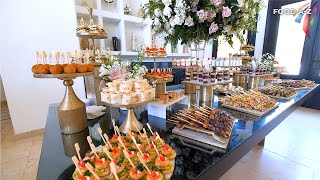 Wedding Appetizer Buffet Table  002  The Best wedding buffet table decorating ideas [upl. by Pine859]