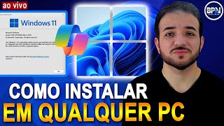 Como Instalar o WINDOWS 11 em Qualquer PC com COPILOT e Sem Requesitos NOVO MÉTODO [upl. by Dailey534]