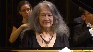 2019  Martha Argerich plays Beethoven Piano Concerto No 1  Bach Gavottes  Scarlatti K141 encores [upl. by Assirrak487]