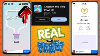 Cryptomania Big Rewards Real Or Fake  Cryptomania Big Rewards Withdrawal  Cryptomania App Review [upl. by Aldon388]