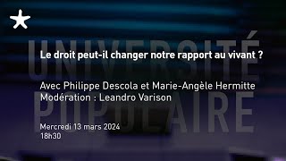 Le droit peutil changer notre rapport au vivant   Université populaire [upl. by Sherburn]