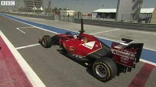 F1 2014  Bahrain Test  Day 1  V6 Engine Natural Sound [upl. by Nahtaneoj]