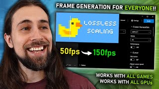 Frame Generation for EVERYONE Lossless Scaling is MUCH better than I thought [upl. by Dearman651]