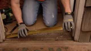 How to Install an Aluminum Door Threshold with a Vinyl Seal [upl. by Blum921]